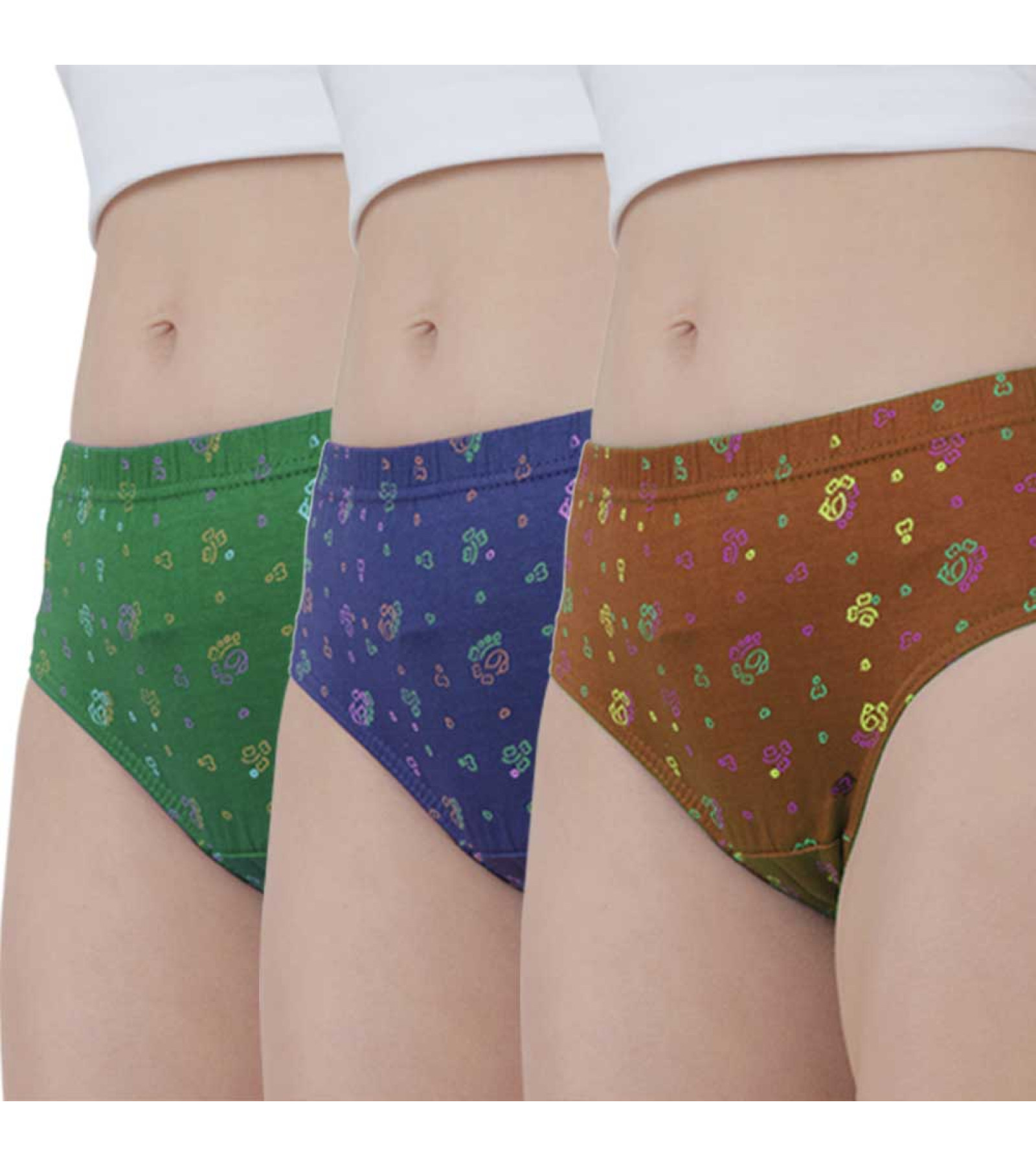 Vink Multicolor Women's Printed Panty Combo Pack of 3